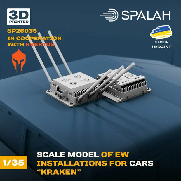 Spalah SP26035 EW installations for cars Kraken Scale Model Kit for Diorama 1:35 | Detailed 3D Printed Resin Kit