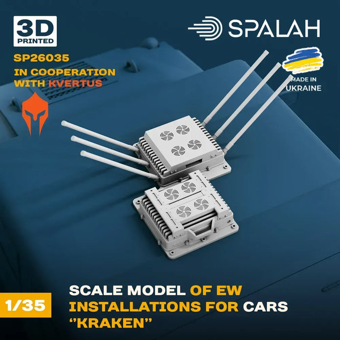 Spalah SP26035 EW installations for cars Kraken Scale Model Kit for Diorama 1:35 | Detailed 3D Printed Resin Kit