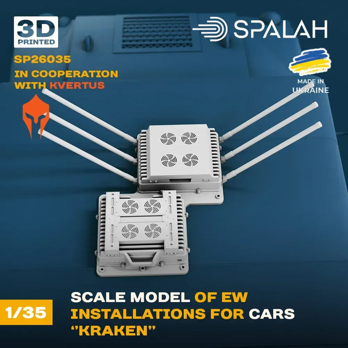 Spalah SP26035 EW installations for cars Kraken Scale Model Kit for Diorama 1:35 | Detailed 3D Printed Resin Kit