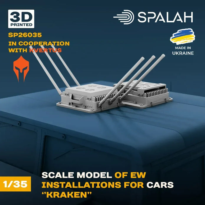 Spalah SP26035 EW installations for cars Kraken Scale Model Kit for Diorama 1:35 | Detailed 3D Printed Resin Kit