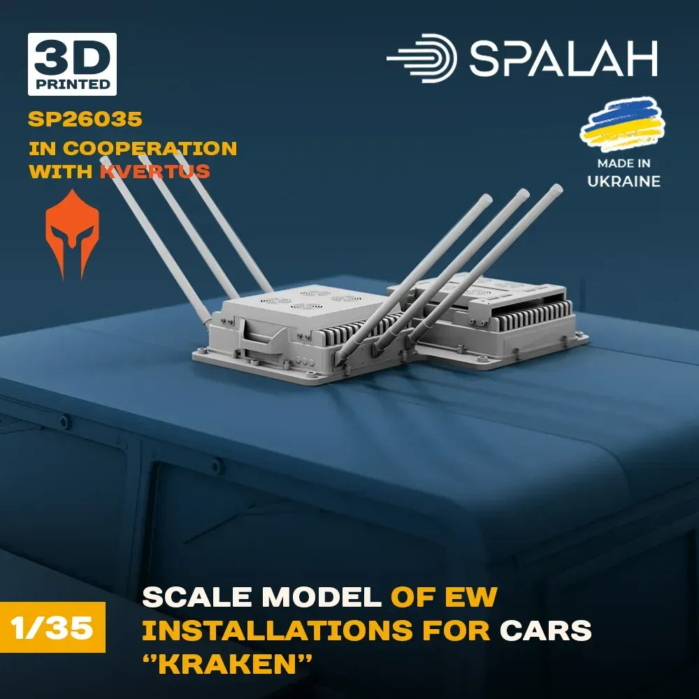 Spalah SP26035 EW installations for cars Kraken Scale Model Kit for Diorama 1:35 | Detailed 3D Printed Resin Kit
