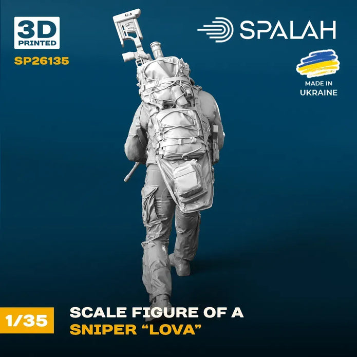 Spalah SP26135 Sniper Lova Scale Figure Model 1:35 | Detailed 3D Printed Resin Kit