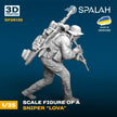 Spalah SP26135 Sniper Lova Scale Figure Model 1:35 | Detailed 3D Printed Resin Kit