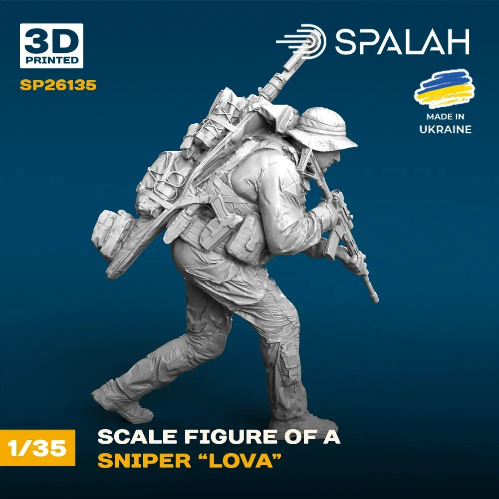 Spalah SP26135 Sniper Lova Scale Figure Model 1:35 | Detailed 3D Printed Resin Kit