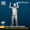 Spalah SP26235 Set of figures NATO support personel Scale Figure Model 1:35 | Detailed 3D Printed Resin Kit