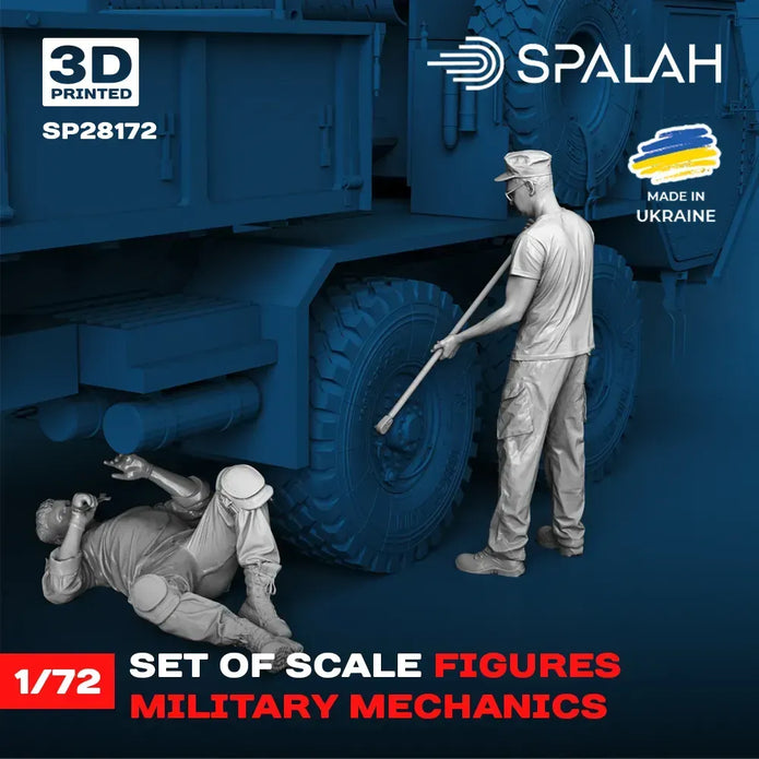 Spalah SP28172 Set of scale figures "Military mechanics" Scale 1:72