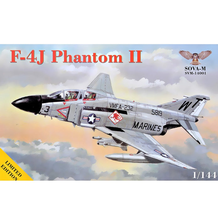 Fighter McDonnell Douglas F4J Phantom II, Aircraft Model Kit Scale 1:144 SOVA-M SVM 14001