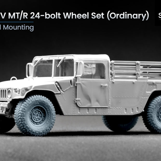 HMMWV MT/R 24-bolt Ordinary Wheel Set (for Academy, ICM, Universal) 1:35 Scale X WM 35001