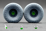 HMMWV MT/R 24-bolt Ordinary Wheel Set (for Academy, ICM, Universal) 1:35 Scale X WM 35001