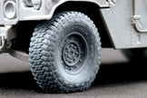 HMMWV MT/R 12-bolt Sagged Wheel Set (for Academy, ICM, Universal) 1:35 Scale X WM 35002S