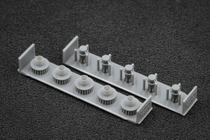 HMMWV MT/R 12-bolt Sagged Wheel Set (for Academy, ICM, Universal) 1:35 Scale X WM 35002S