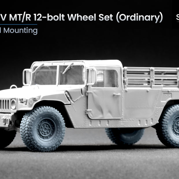 HMMWV MT/R 12-bolt Ordinary Wheel Set (for Academy, ICM, Universal) 1:35 Scale X WM 35002