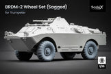 BRDM-2 Sagged Wheel Set (for Trumpeter model kit) 1:35 Scale X WM 35013S
