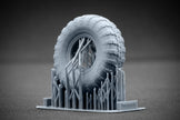 BRDM-2 Sagged Wheel Set (for Trumpeter model kit) 1:35 Scale X WM 35013S