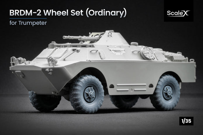 BRDM-2 Ordinary Wheel Set (for Trumpeter model kit) 1:35 Scale X WM 35013
