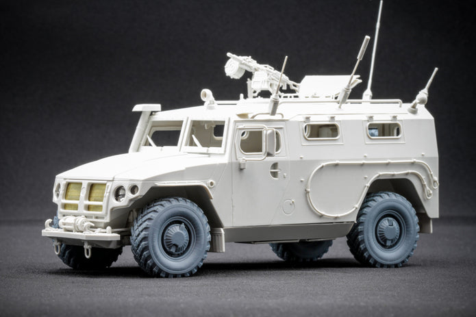 GAZ Tiger v2 Sagged Wheel Set (with protection) (for Meng model kit) 1:35 Scale X WM 35016S