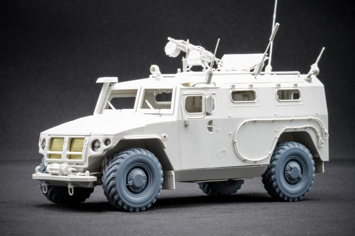 GAZ Tiger v2 Ordinary Wheel Set (with protection) (for Meng model kit) 1:35 Scale X WM 35016