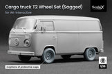 Cargo Truck T2 “Transporter” Sagged Wheel Set (for AK-Interactive model kit) 1:35 Scale X WM 35019S