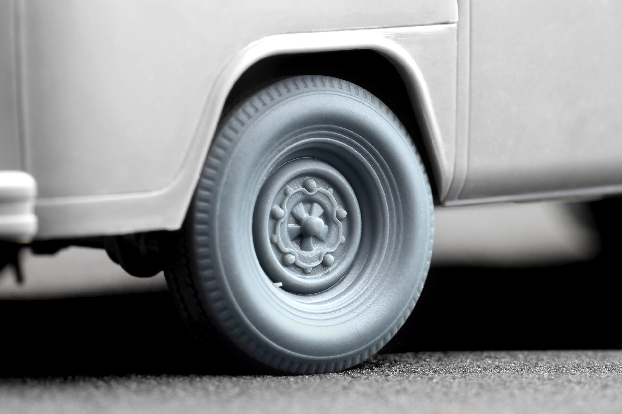 Cargo Truck T2 “Transporter” Ordinary Wheel Set (for AK-Interactive model kit) 1:35 Scale X WM 35019