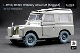 L. Rover 88 6.5 Sagged Wheel Set (for AK-Interactive model kit) 1:35 Scale X WM 35020S