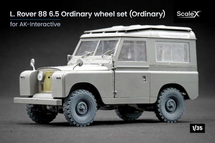 L. Rover 88 6.5 Ordinary Wheel Set (for AK-Interactive model kit) 1:35 Scale X WM 35020