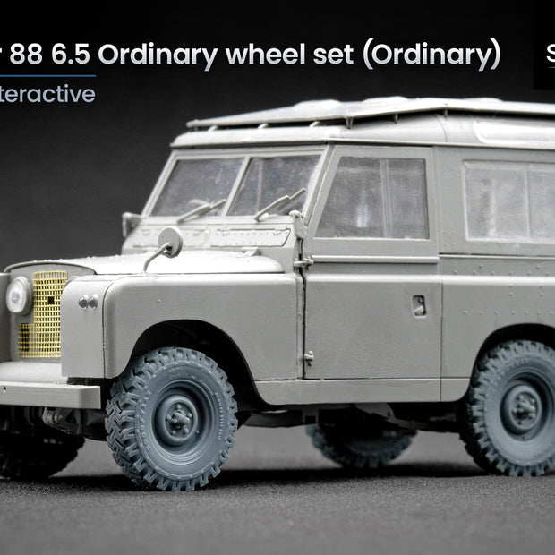 L. Rover 88 6.5 Ordinary Wheel Set (for AK-Interactive model kit) 1:35 Scale X WM 35020