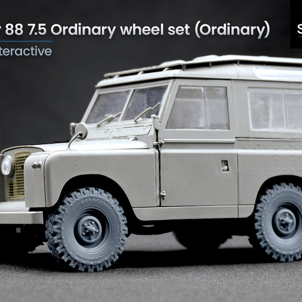 L. Rover 88 7.5 Ordinary Wheel Set (for AK-Interactive model kit) 1:35 Scale X WM 35021