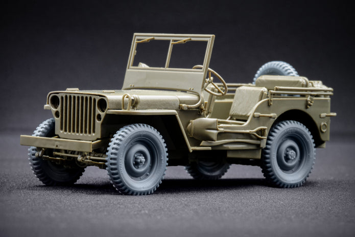 U.S Willys MB Sagged Wheel Set 1:35 Scale X WW 35001S