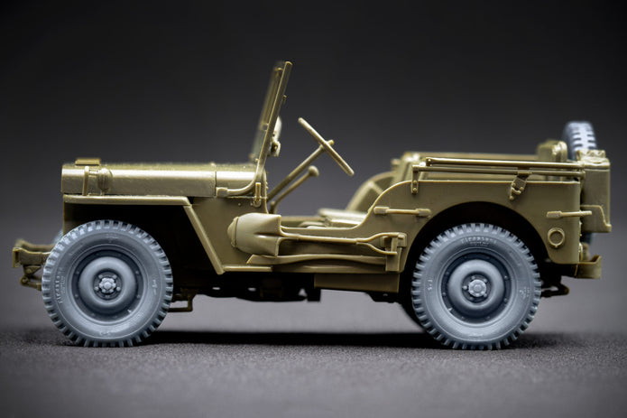 U.S Willys MB Sagged Wheel Set 1:35 Scale X WW 35001S