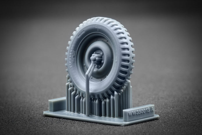 U.S Willys MB Sagged Wheel Set 1:35 Scale X WW 35001S