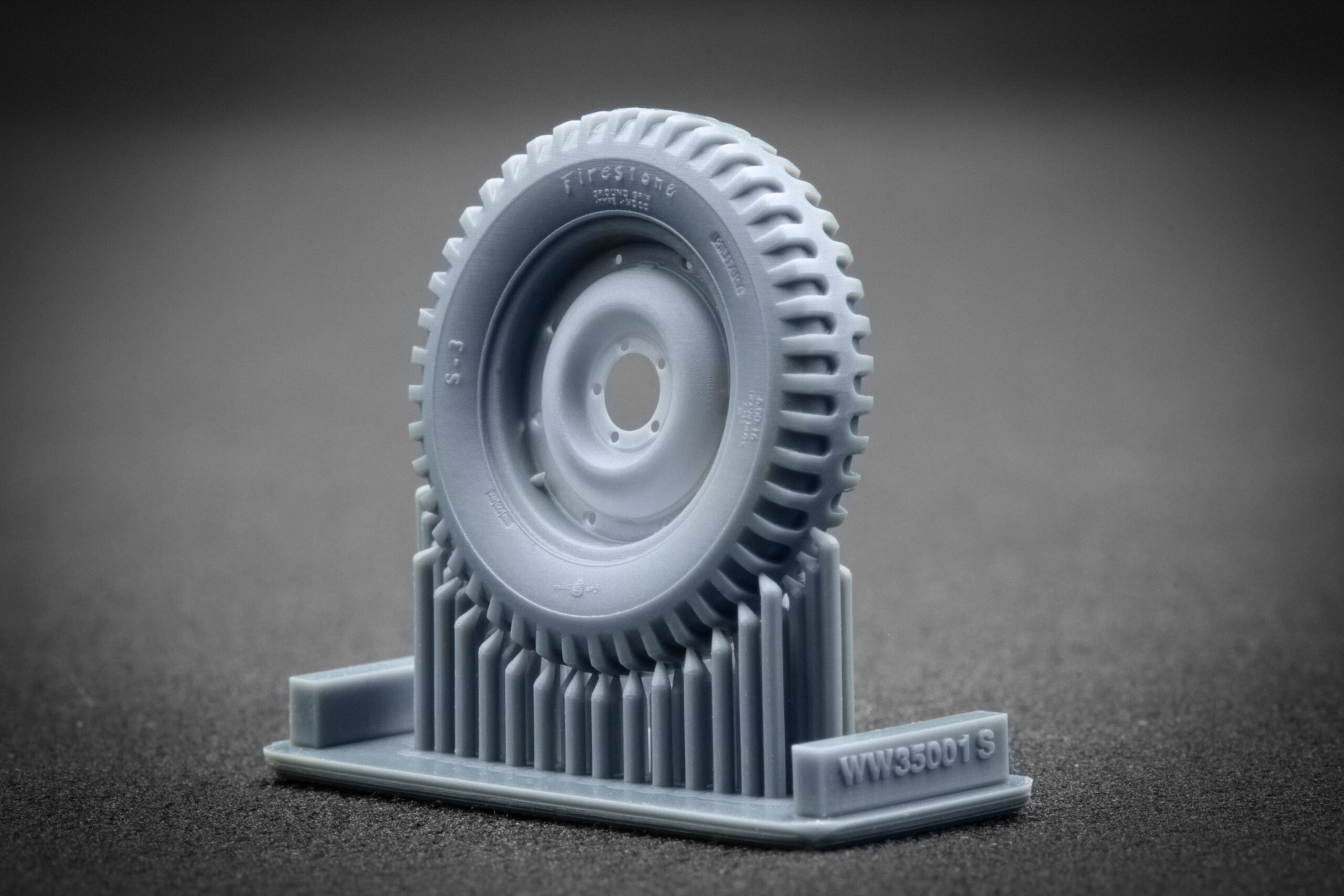 U.S Willys MB Sagged Wheel Set 1:35 Scale X WW 35001S