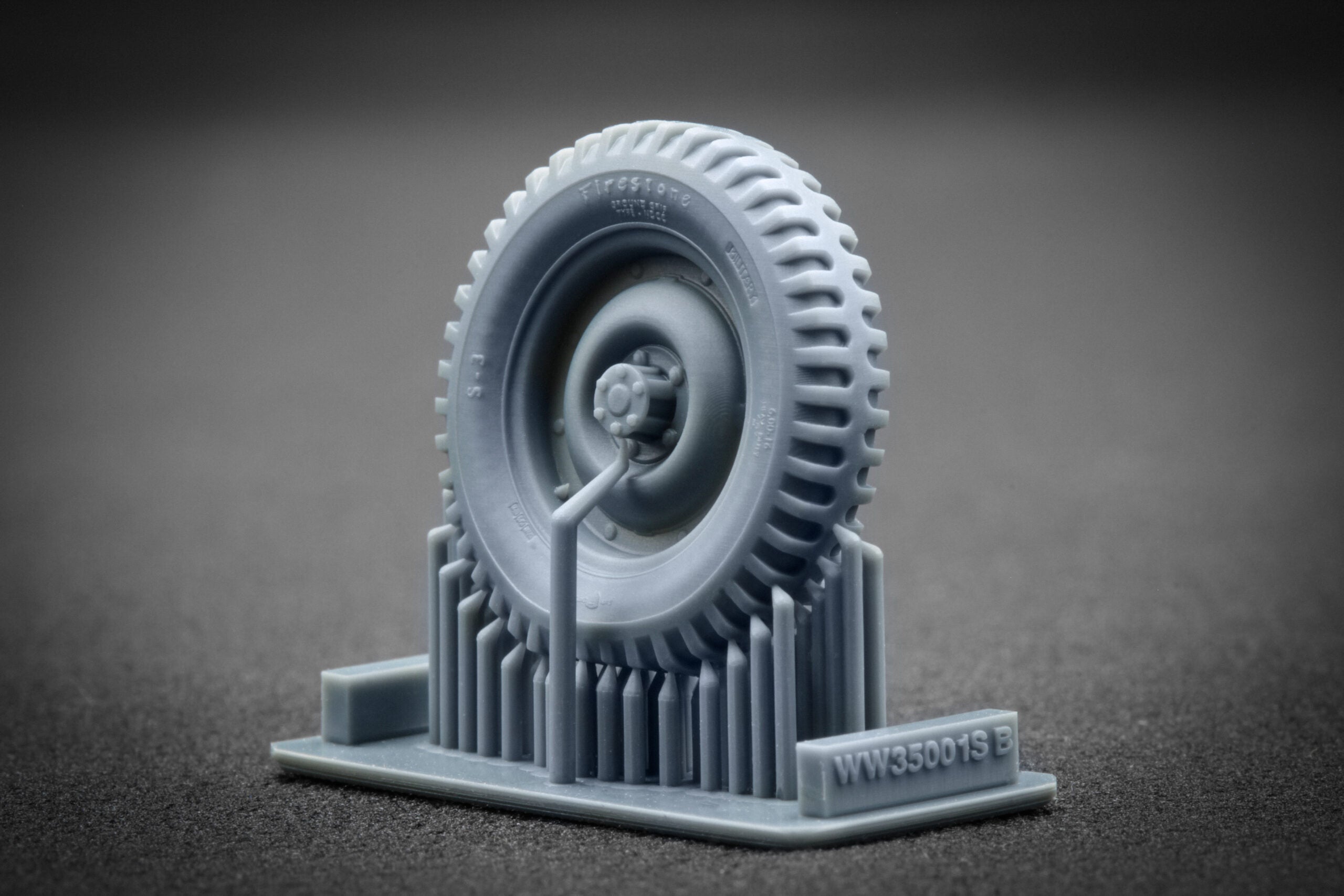 U.S Willys MB Sagged Wheel Set 1:35 Scale X WW 35001S