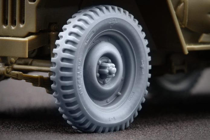 U.S Willys MB Sagged Wheel Set 1:35 Scale X WW 35001S