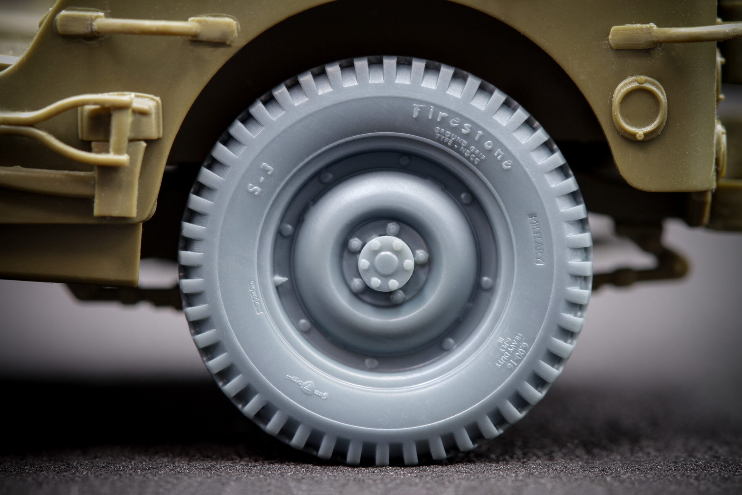 U.S Willys MB Ordinary Wheels Set 1:35 Scale X WW 35001