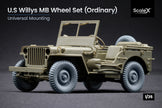U.S Willys MB Ordinary Wheels Set 1:35 Scale X WW 35001