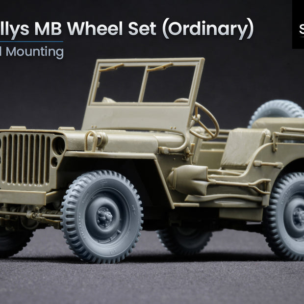 U.S Willys MB Ordinary Wheels Set 1:35 Scale X WW 35001