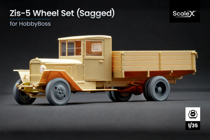 Zis-5 Sagged Wheel Set (for HobbyBoss model kit) 1:35 Scale X WW 35002S