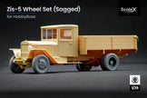 Zis-5 Sagged Wheel Set (for HobbyBoss model kit) 1:35 Scale X WW 35002S