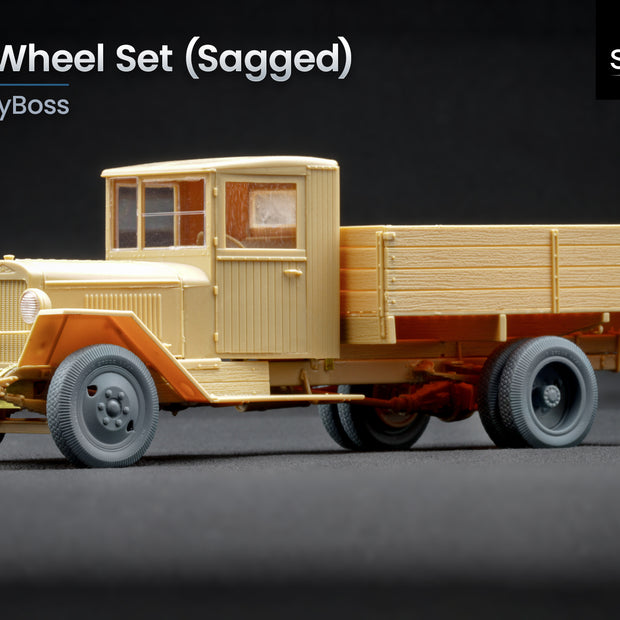 Zis-5 Sagged Wheel Set (for HobbyBoss model kit) 1:35 Scale X WW 35002S