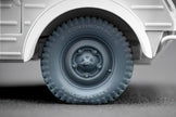 VW type 82 “Kübelwagen” Sagged Wheel Set (for Meng, Tamiya model kit) 1:35 Scale X WW 35003S