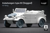 VW type 82 “Kübelwagen” Sagged Wheel Set (for Meng, Tamiya model kit) 1:35 Scale X WW 35003S