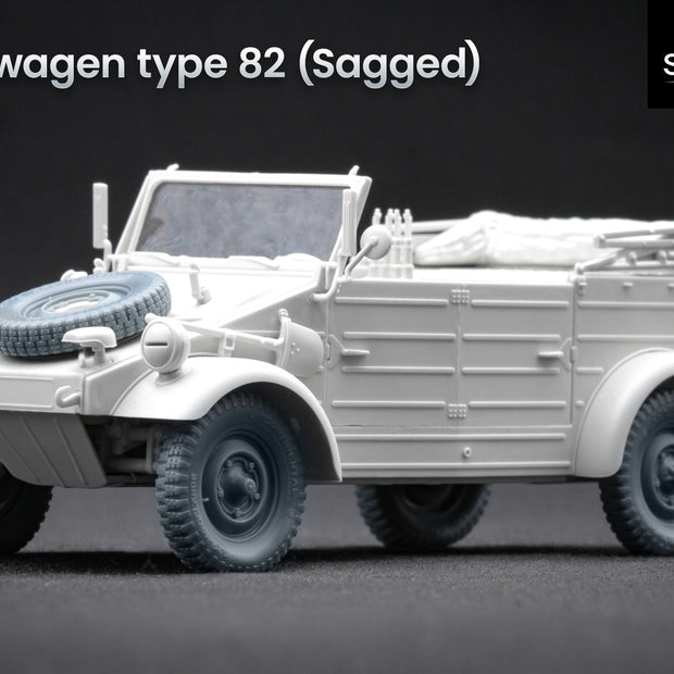 VW type 82 “Kübelwagen” Sagged Wheel Set (for Meng, Tamiya model kit) 1:35 Scale X WW 35003S