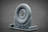 VW type 82 “Kübelwagen” Sagged Wheel Set (for Meng, Tamiya model kit) 1:35 Scale X WW 35003S