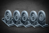 VW type 82 “Kübelwagen” Sagged Wheel Set (for Meng, Tamiya model kit) 1:35 Scale X WW 35003S