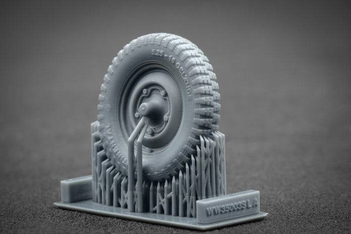 VW type 82 “Kübelwagen” Sagged Wheel Set (for Meng, Tamiya model kit) 1:35 Scale X WW 35003S