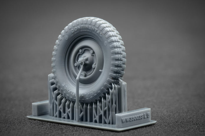 VW type 82 “Kübelwagen” Sagged Wheel Set (for Meng, Tamiya model kit) 1:35 Scale X WW 35003S