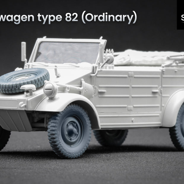 VW type 82 “Kübelwagen” Ordinary Wheel Set (for Meng, Tamiya model kit) 1:35 Scale X WW 35003