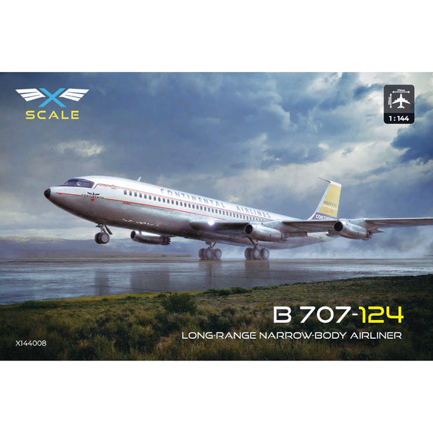 Boeing 707-124 Continental Scale 1:144 X-Scale-144008 Plastic Model Aircraft Kit