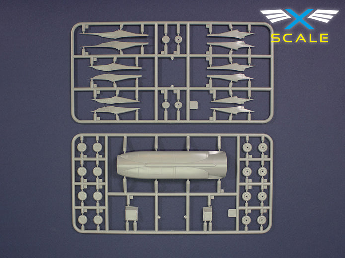 Boeing 707-124 Continental Scale 1:144 X-Scale-144008 Plastic Model Aircraft Kit