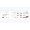 Foxbot 48-088 Decals Stencils for Missile S-24 with death wishes, Ukranian Air Forces Scale 1:48